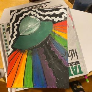 Trippy ufo painting original